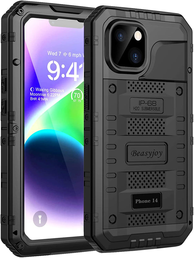 Redpepper iPhone 14 custodia impermeabile metallo nero