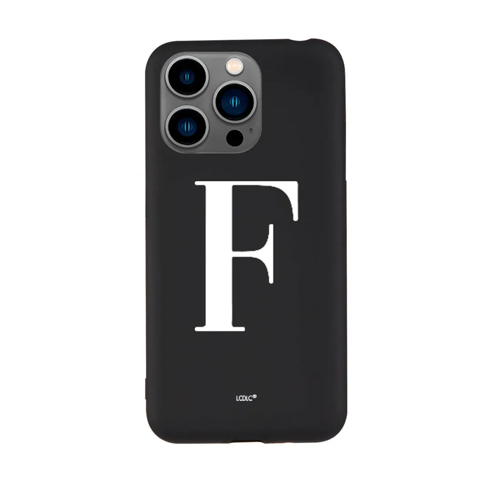 La Casa de las Carcasas Personalizzate iPhone 15 Pro custodia nero iniziale