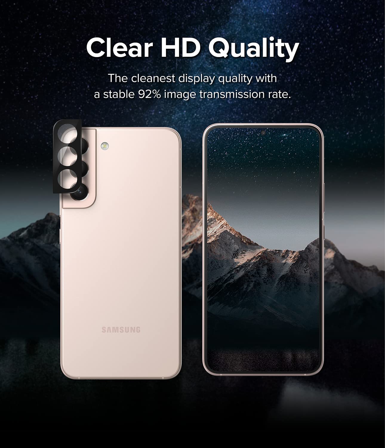 Ringke Camera Tempered Glass pellicola S22 3 pezzi trasparente
