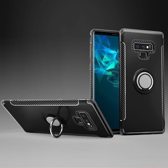 Redpepper Galaxy Note 9 custodia nero con anello antiurto