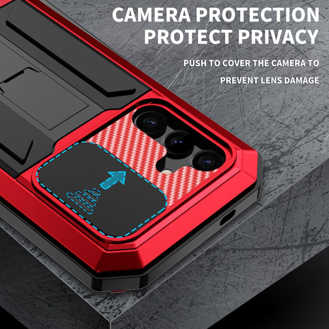 Redpepper Galaxy S25 5G cover metallo nera Gorilla Glass