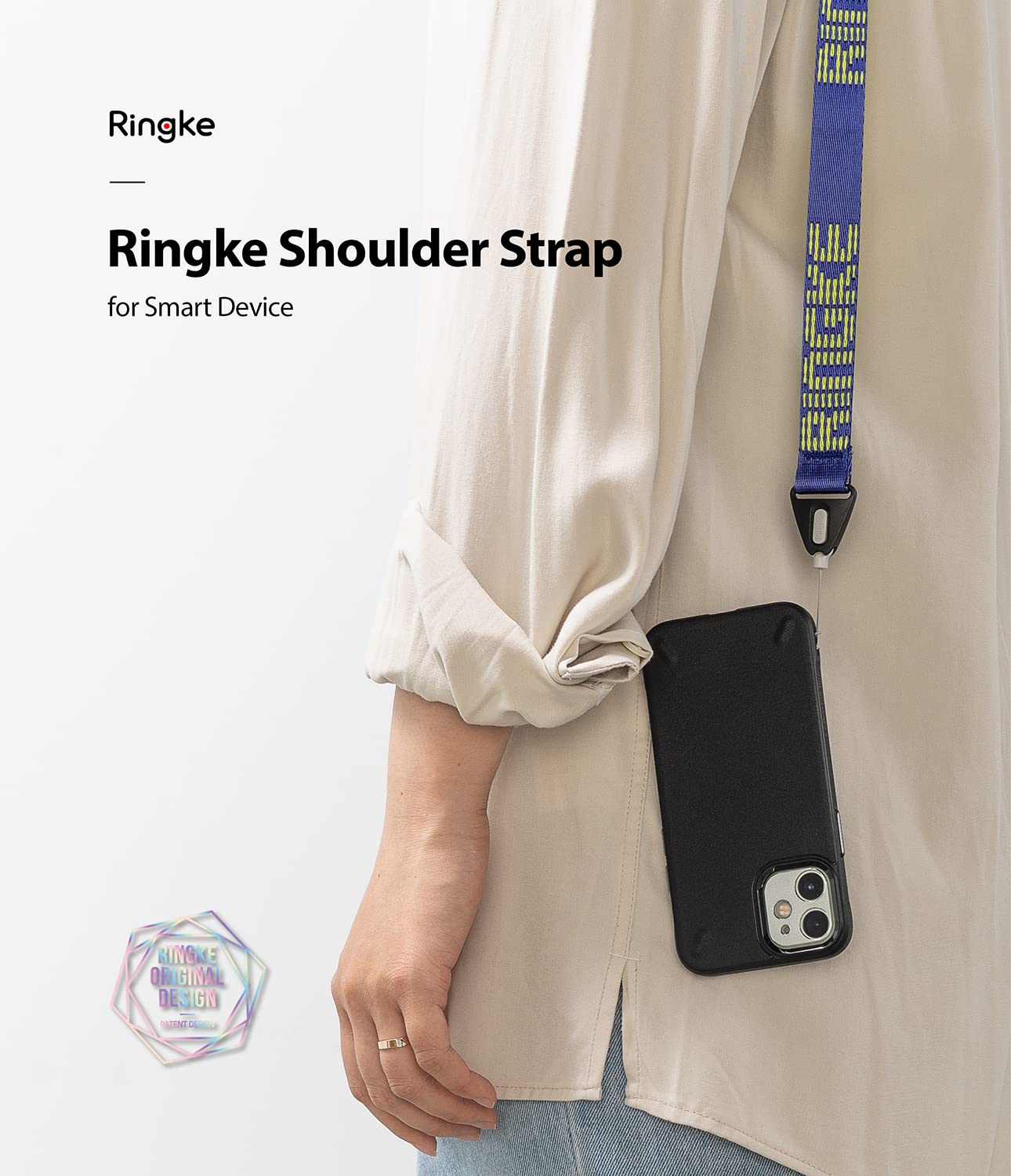 Ringke Strap Shoulder Tracolla Nylon Royal Blue Regolabile