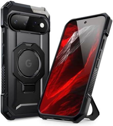 Redpepper Pixel 11 Pro XL Cover Rugged Nera con Stand