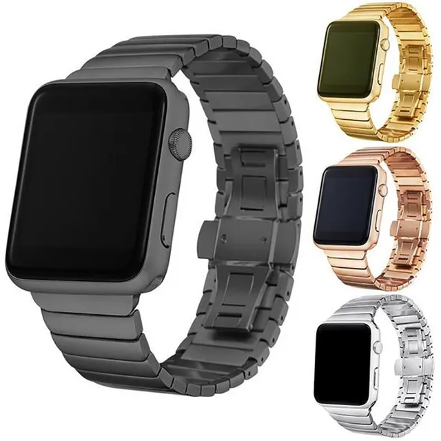 Redpepper Apple Watch 42mm cinturino acciaio nero magnetico