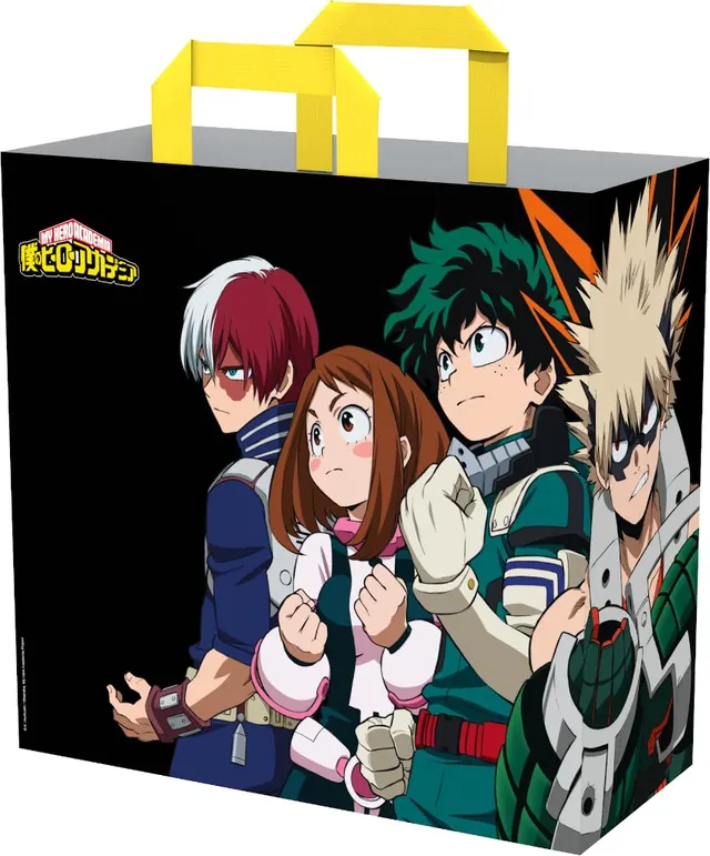 Konix My Hero Academia Borsa Spesa Nero Team 40x45x20 Riciclata