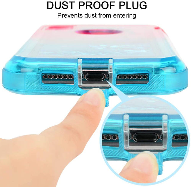 Redpepper Apple Cases custodia iPhone XR liquida glitter cuori