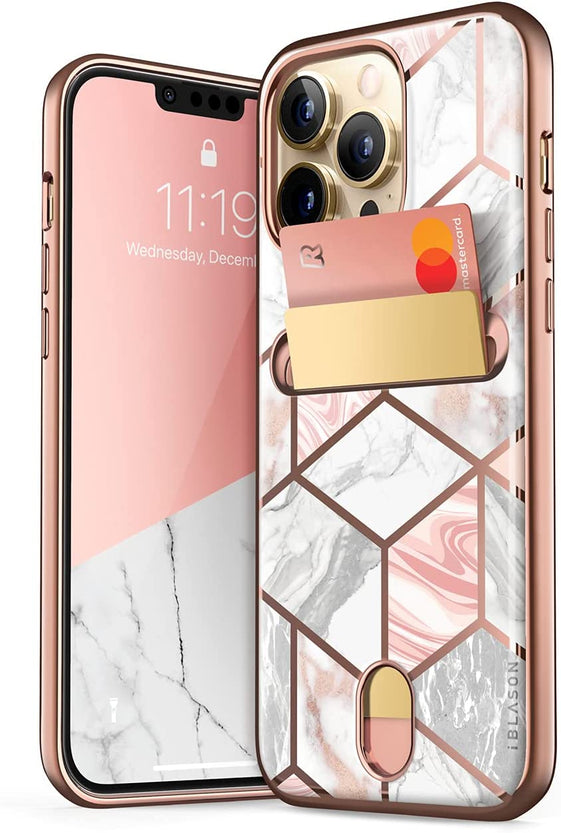 Redpepper iPhone 13 Pro Cover Porta Carte TPU Antiurto 6.1"