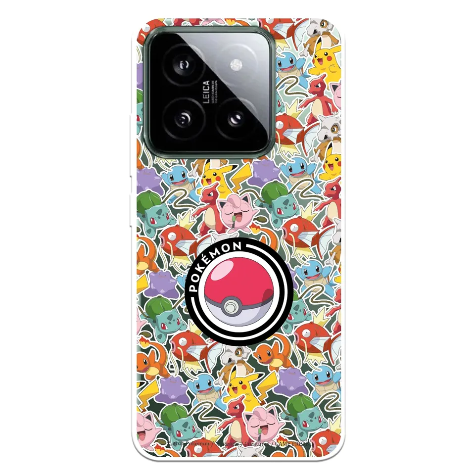 La Casa de las Carcasas Xiaomi 14 custodia Sticker Poké Ball trasparente