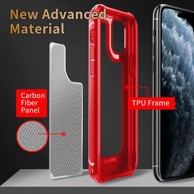 Redpepper 14 Pro Max cover carbonio ricarica wireless
