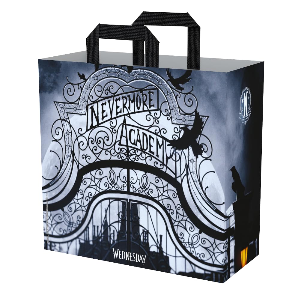 Konix Mercoledì Shopper 40x45x20 cm Nero Bianco Riciclato