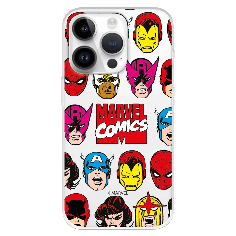 La Casa de las Carcasas Licenze Ufficiali cover iPhone 15 Pro Marvel Silhouettes