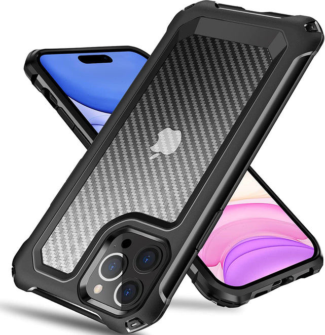 Redpepper 14 Pro Max cover carbonio ricarica wireless