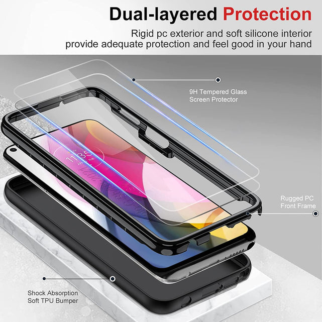 Redpepper Moto G Stylus 2021 Cover Nera Silicone Antigraffio