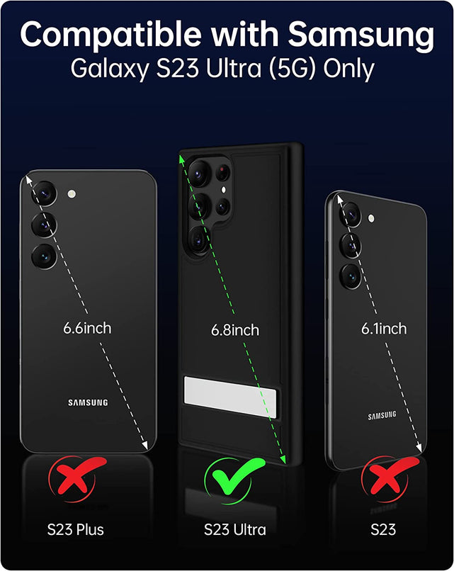 Redpepper Galaxy S23 Ultra cover con cavalletto alluminio