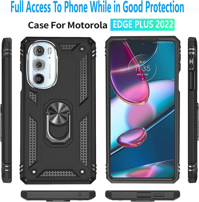 Redpepper Edge Plus cover antishock nera con stand vetro
