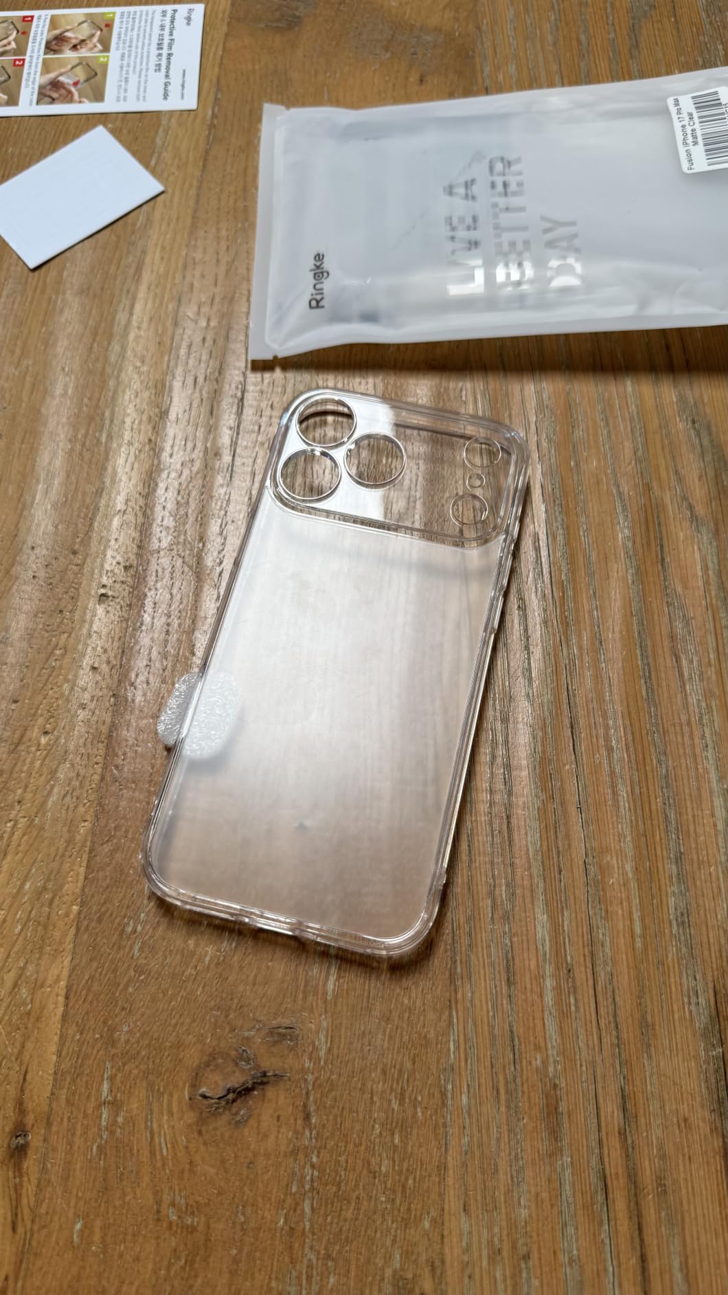 Ringke Fusion Cover iPhone 16 Pro Max Trasparente Clear Antishock