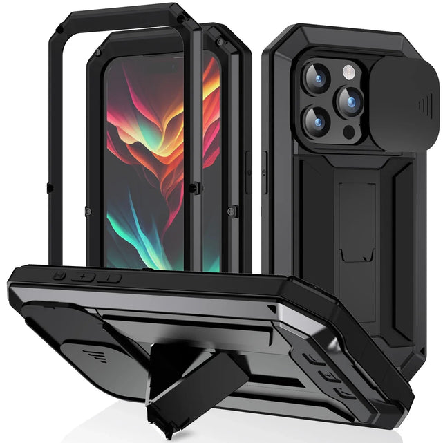 Redpepper Apple Cases cover iPhone 16 Pro metallo armor con stand