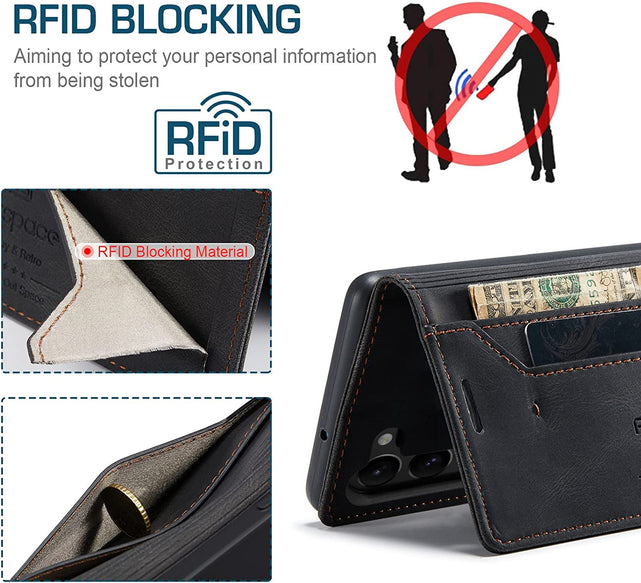 Redpepper S23 Plus cover pelle portafoglio con carte