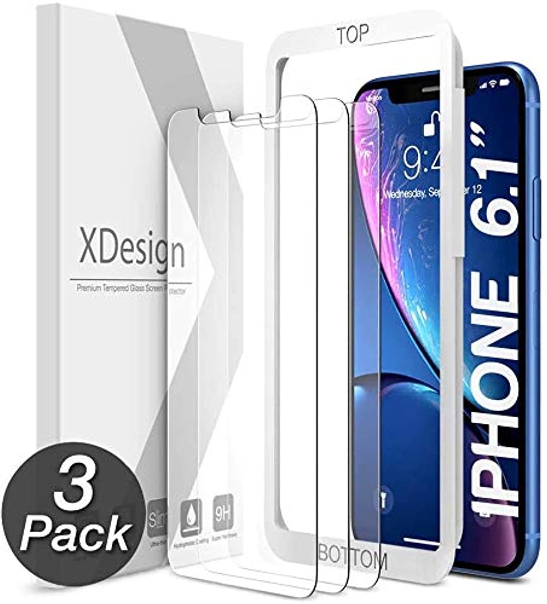Redpepper iPhone 11 / XR vetro temperato 6,1" 3 pezzi
