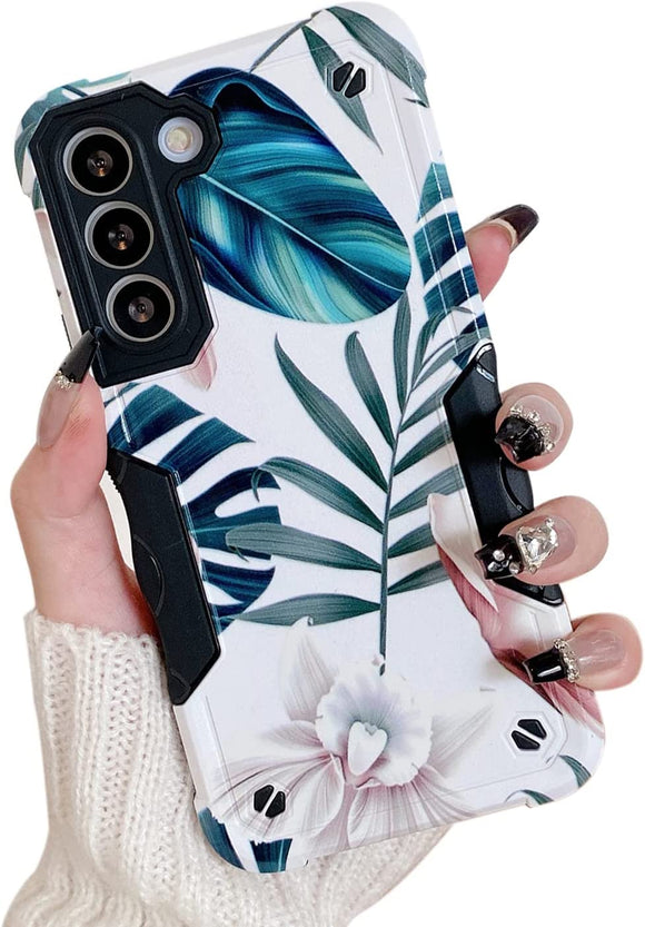 Redpepper Galaxy S22 Plus cover glitter fiori slim antiurto