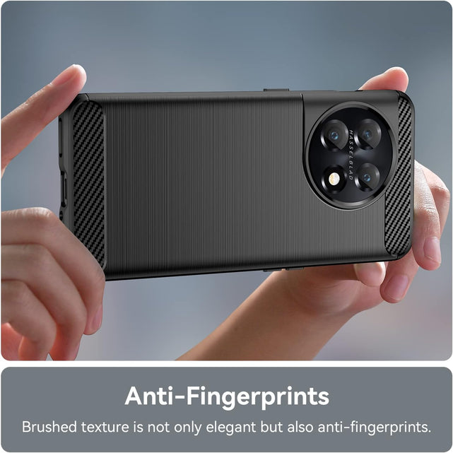 Redpepper OnePlus 11 cover nera + 2 vetri antigraffio