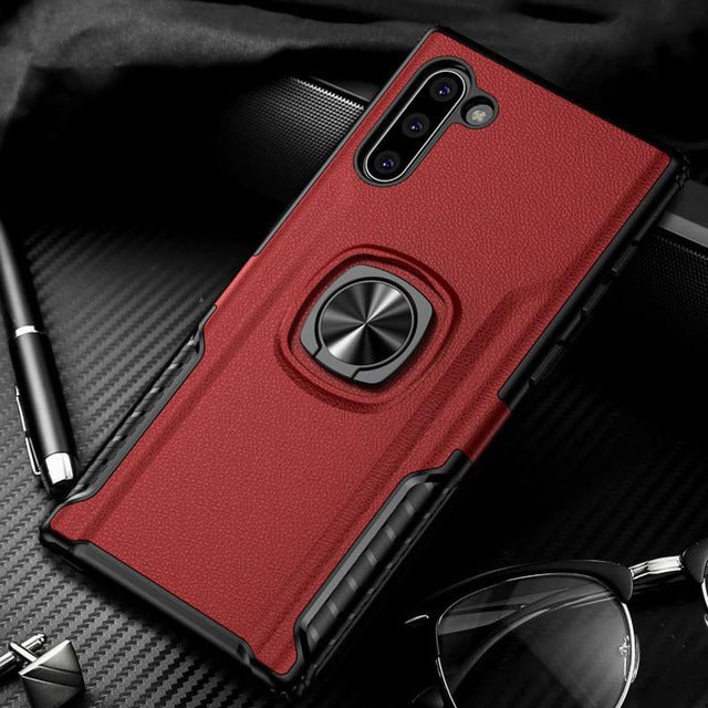 Redpepper Galaxy Note 10 Plus Cover Anello Nero Magnetica