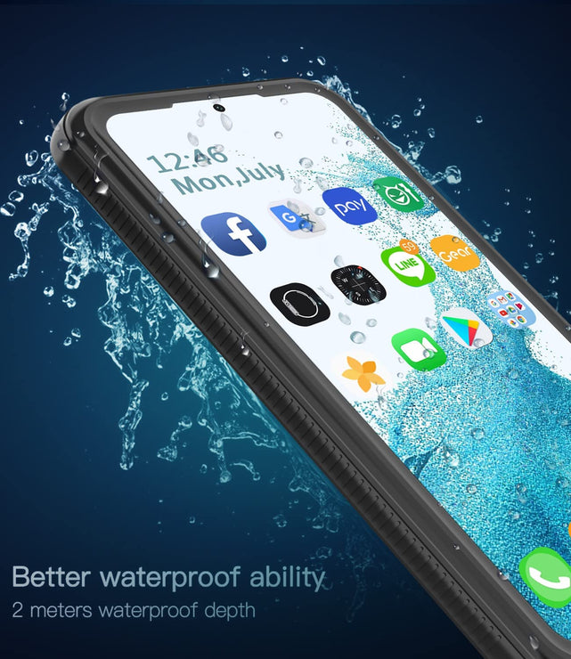 Redpepper Galaxy S22 Plus Custodia Impermeabile IP68 Trasparente