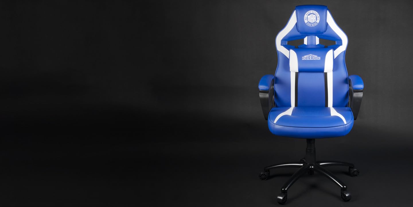 Konix My Hero Academia sedia gaming blu e bianco ecopelle