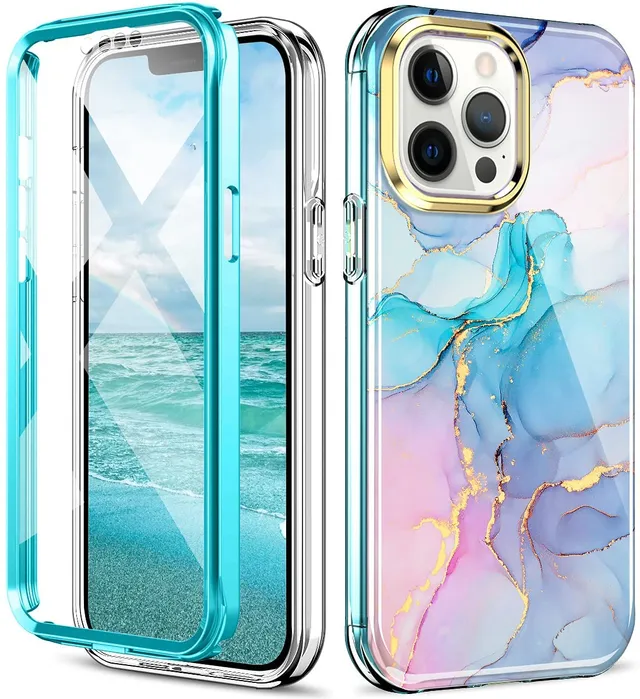 Redpepper iPhone 13 Pro Max Cover Marmo slim antiurto