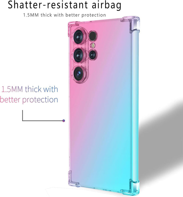 Redpepper Galaxy S25 Ultra Cover Gomma Viola Blu Pellicola