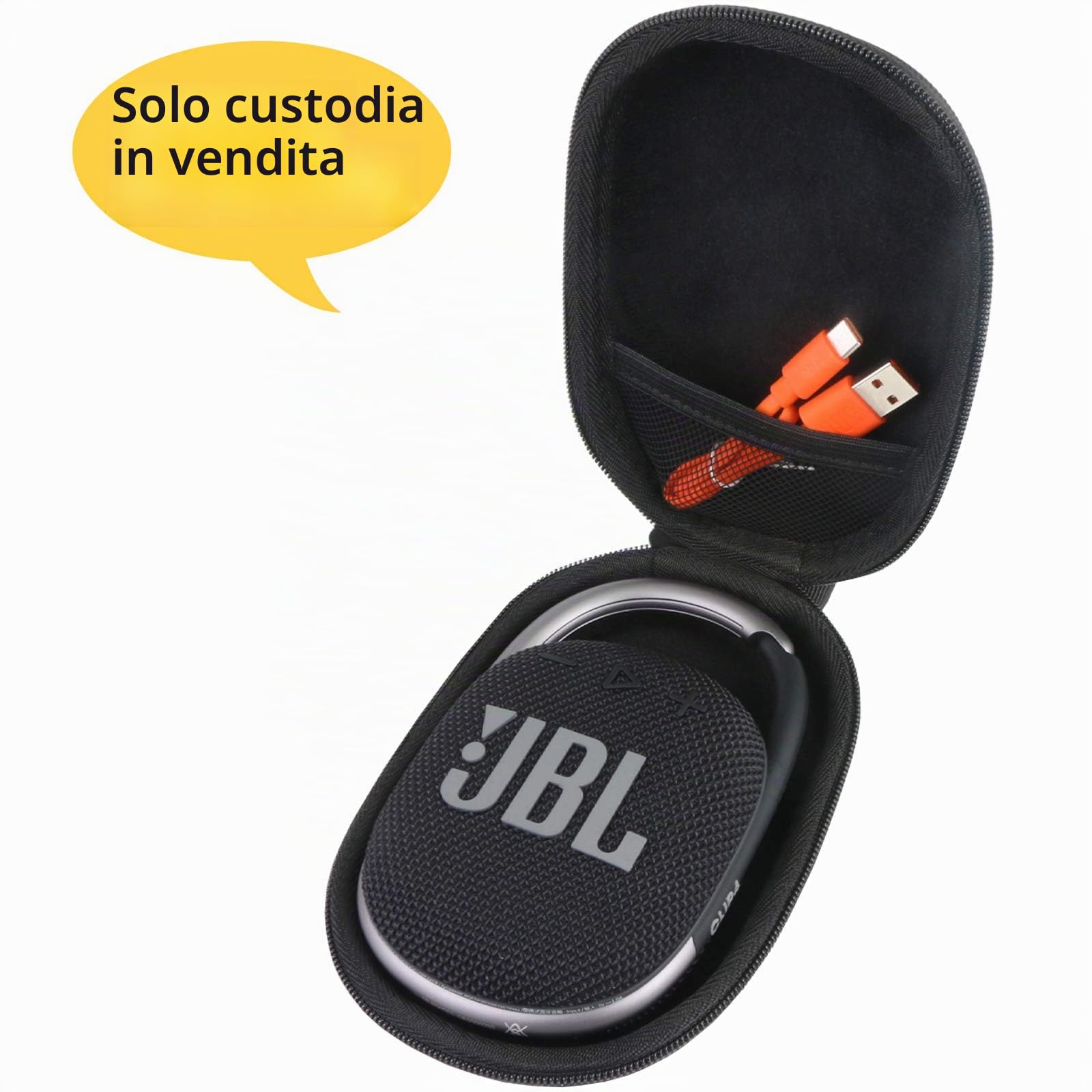 Aenllosi Speaker Case JBL Clip 5 custodia Nero EVA