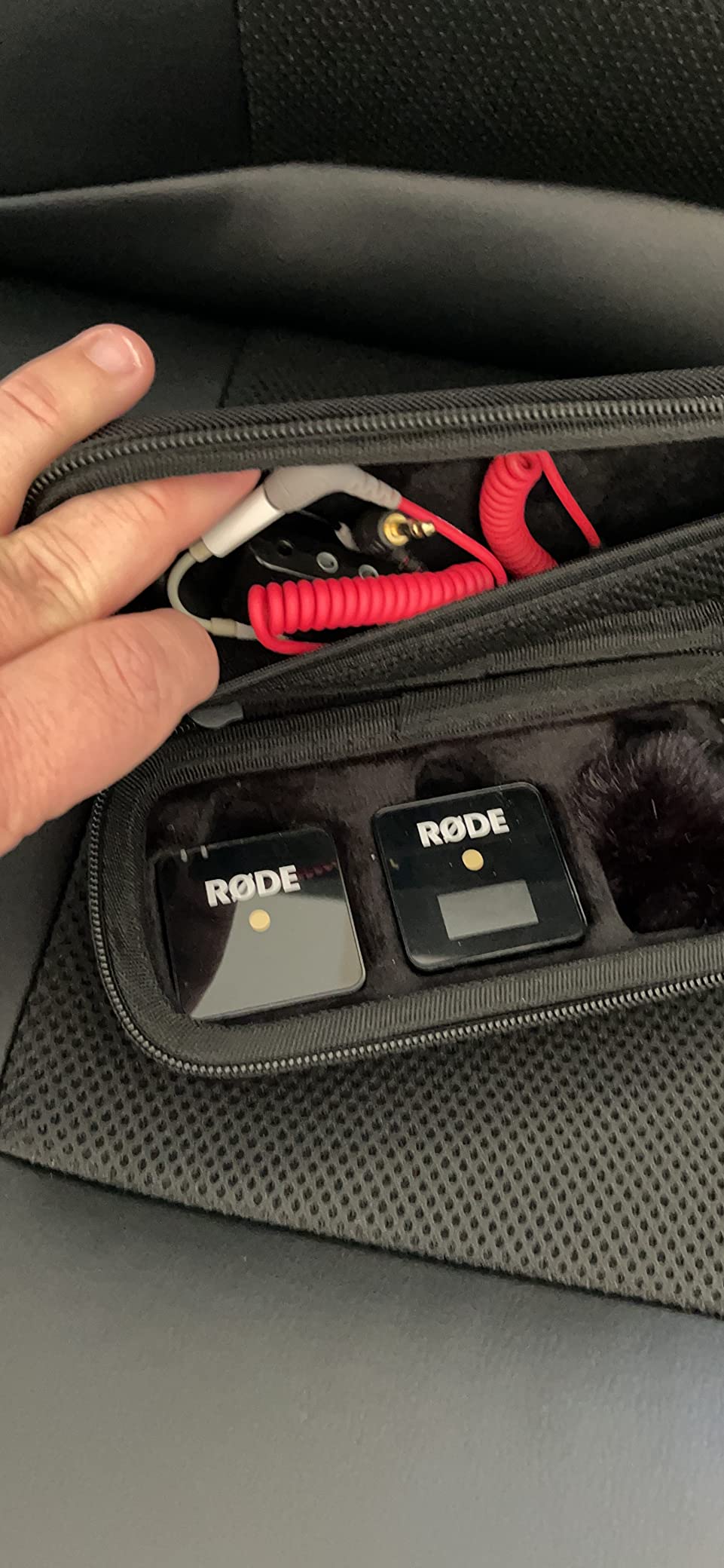 Aenllosi Custodia microfono Rode GO/ME nera EVA