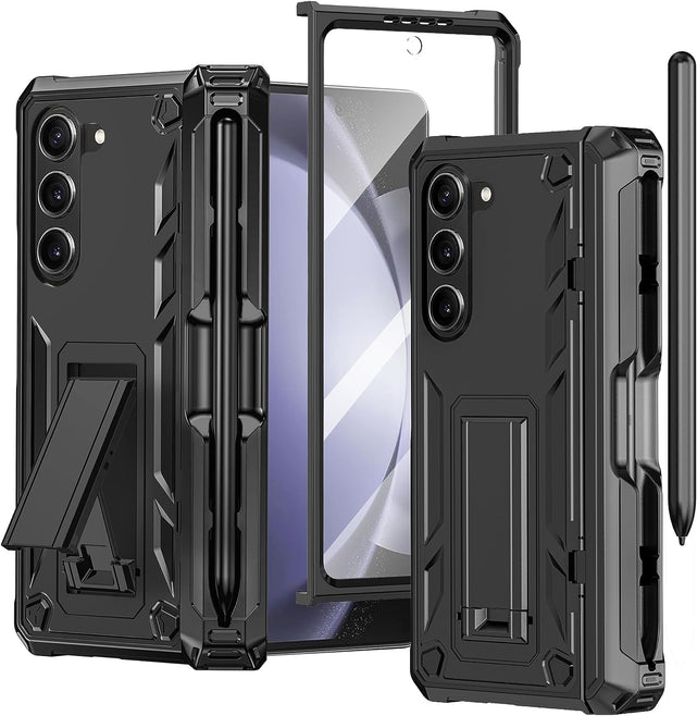 Redpepper Galaxy Z Fold 5 Custodia Nera Militare Stand