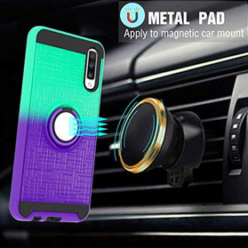 Redpepper Galaxy A70 Custodia Fiori TPU Verde 6.7"