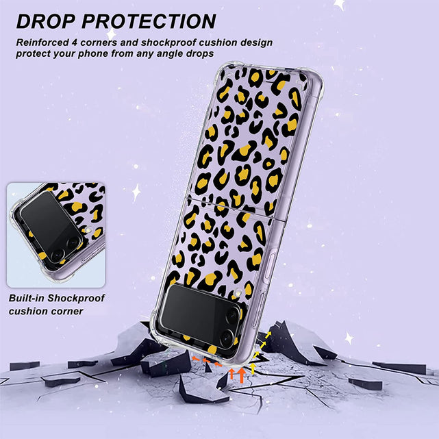 Redpepper Z Flip 4 Custodia Antiurto Cover Leopardo