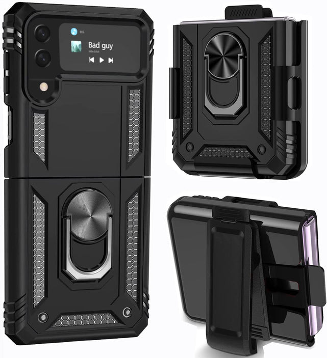 Redpepper Galaxy Z Flip 4 custodia kickstand viola antiurto