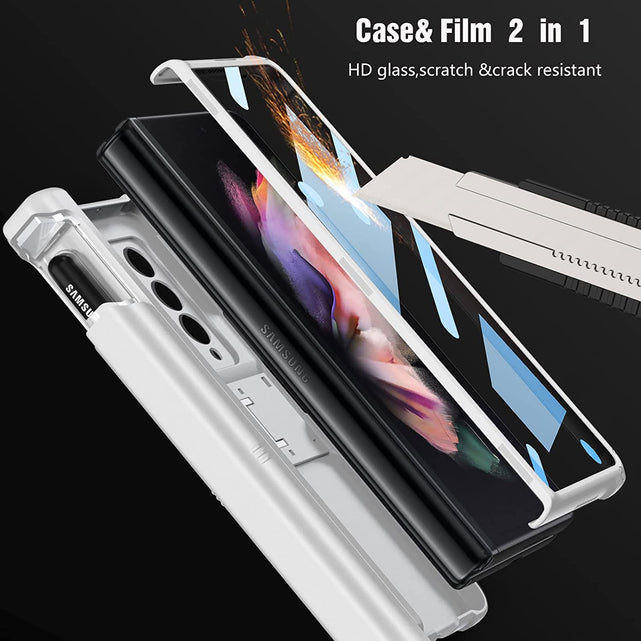 Redpepper Galaxy Z Fold 3 5G Cover Argento con S-Pen