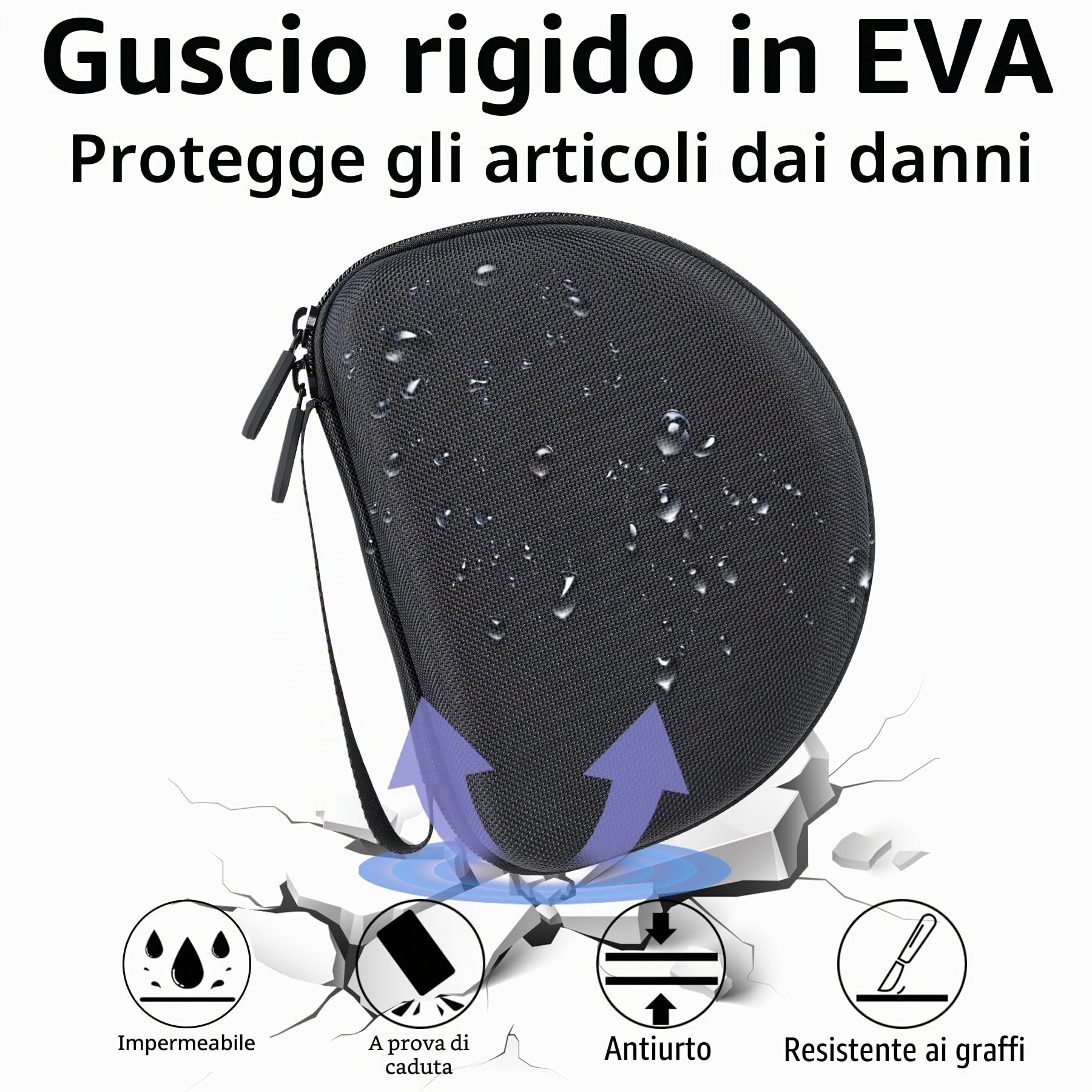 Aenllosi Headphone H30i Custodia Cuffie Rigida EVA Antipolvere