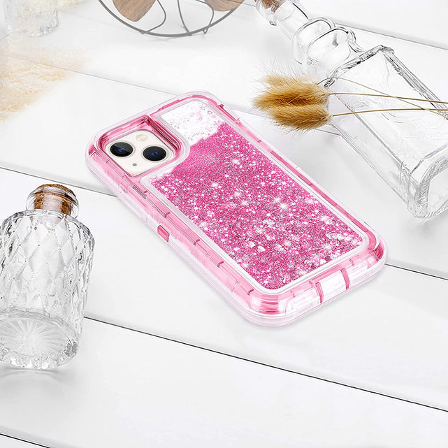 Redpepper iPhone 13 Cover Glitter Liquida 3D Brillantini