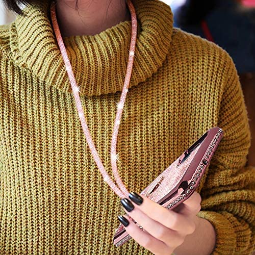 Redpepper Moto Edge Plus cover glitter oro rosa con anello TPU