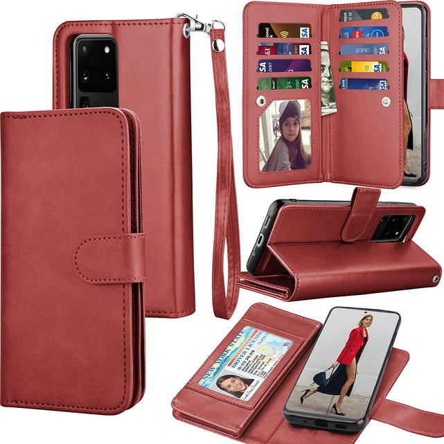Redpepper Galaxy S20 Ultra cover portafoglio pelle carte