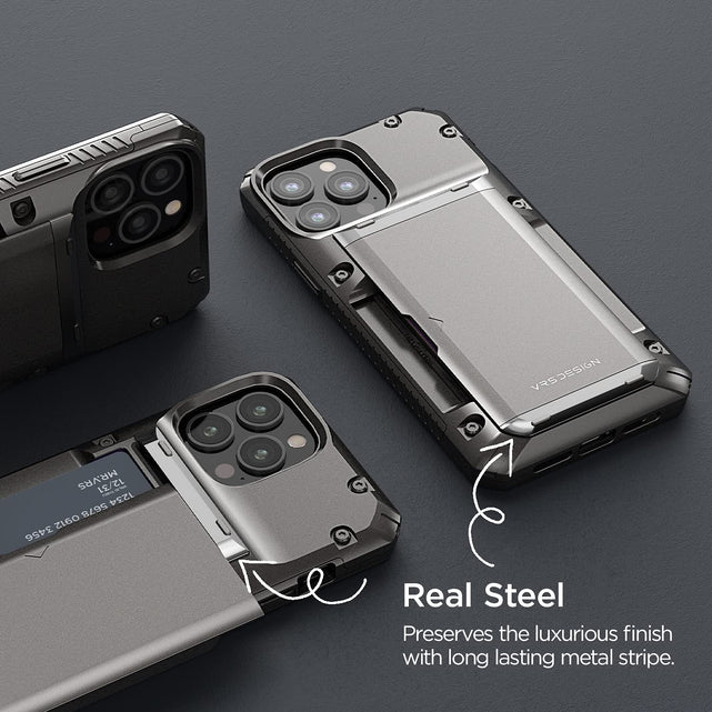 Redpepper iPhone 13 Pro Max cover portafoglio 4 carte