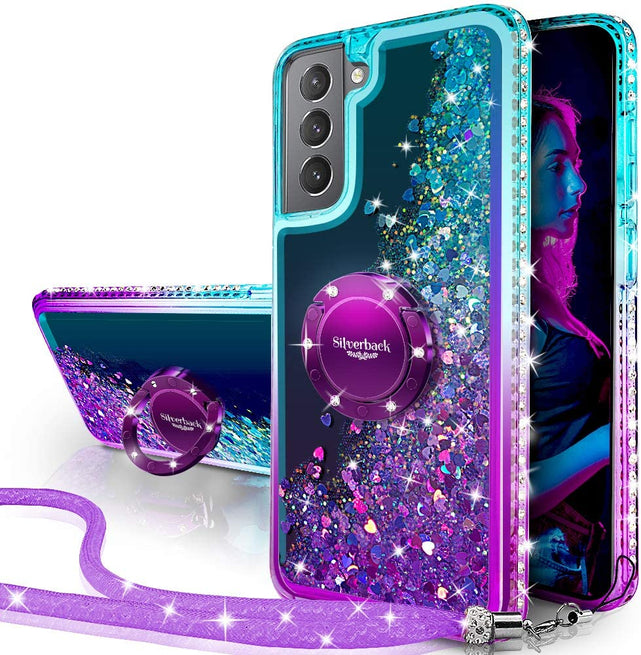 Redpepper Galaxy Cases S21 Ultra custodia glitter liquido rosa