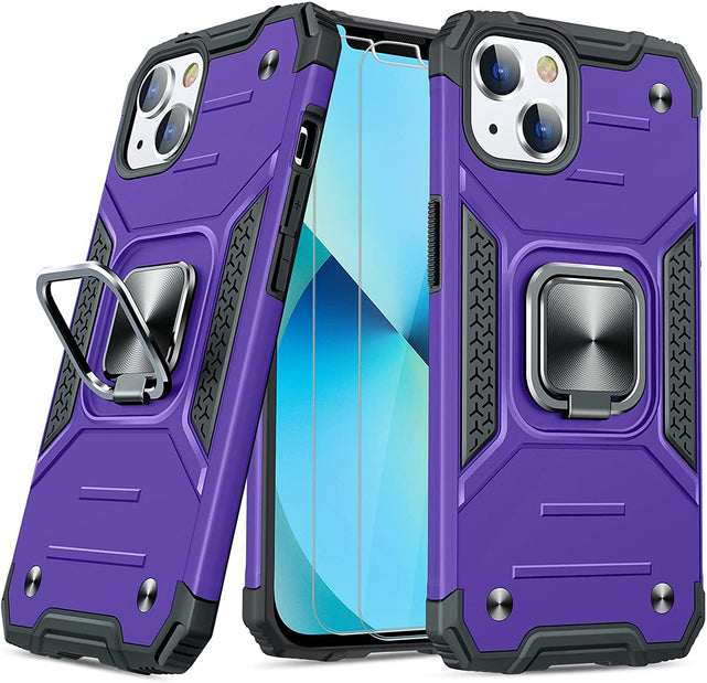 Redpepper iPhone 13 Cover Antiurto con Anello e Vetro
