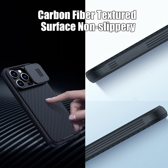 Redpepper iPhone 14 Pro cover slide con copriobiettivo nera