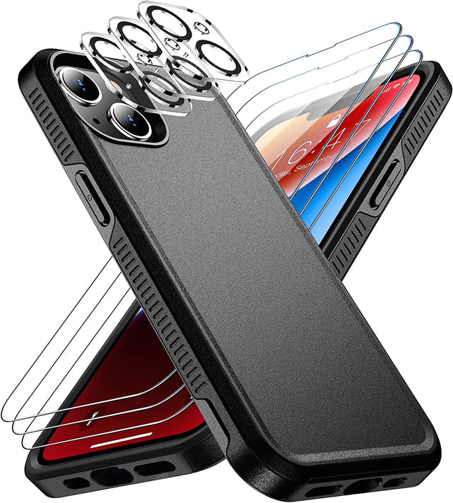 Redpepper Apple Cases iPhone 14 Plus 6.7 cover nera con pellicole