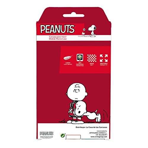 La Casa de las Carcasas iPhone 15 Plus cover Snoopy Stripes trasparente