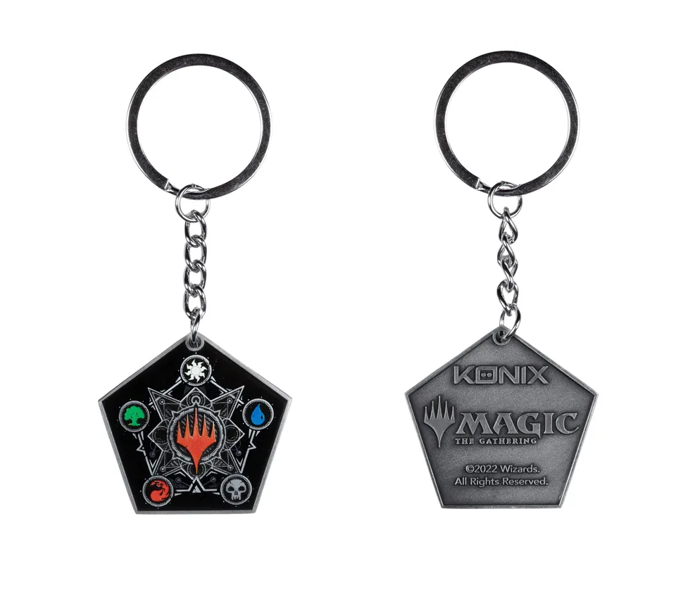 Konix Licensed Merchandise Portachiavi Metallo Nero 4 cm Mimic
