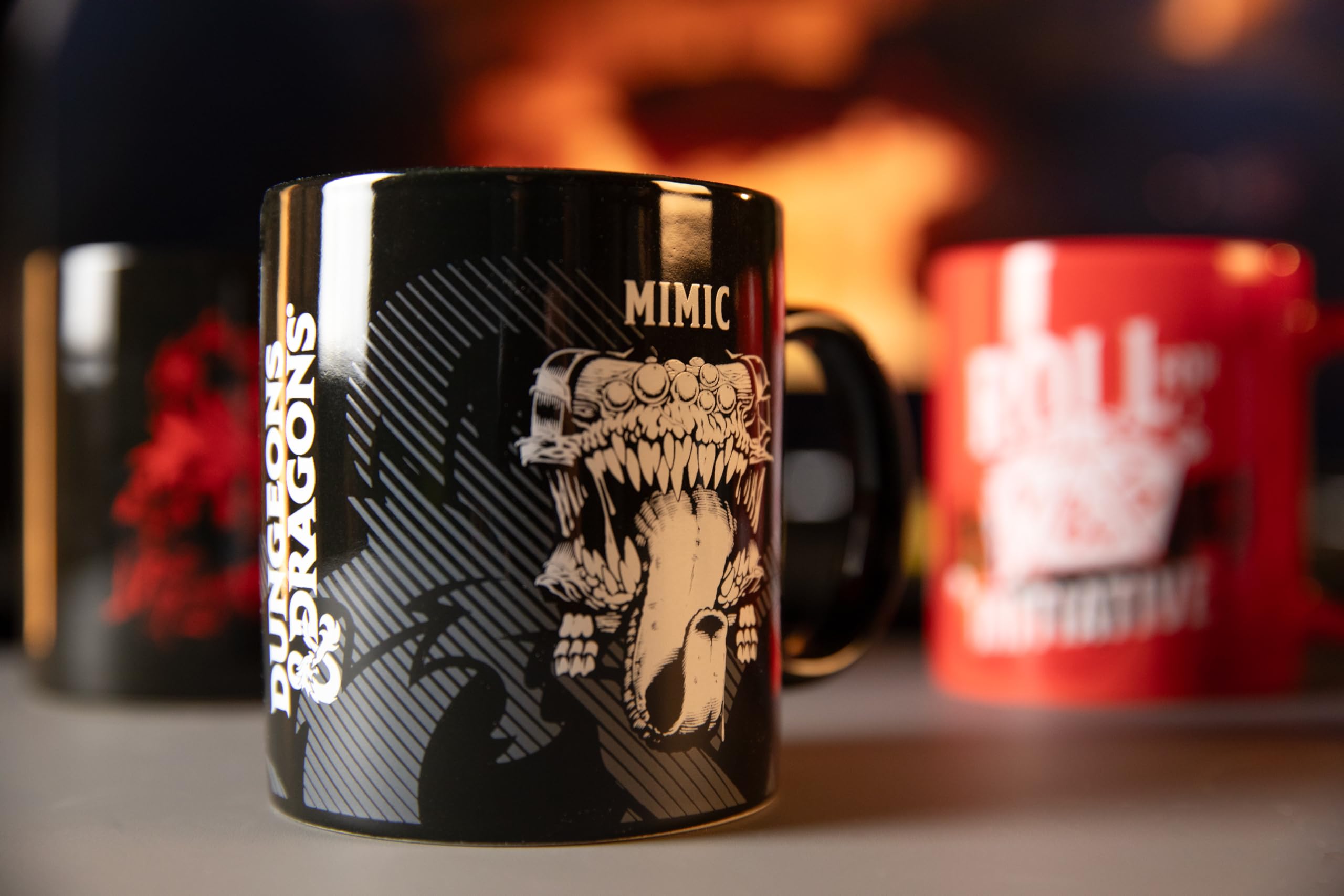 Konix Dungeons & Dragons Mimic Tazza 320 ml Ceramica Nero