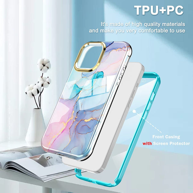 Redpepper iPhone 13 Pro Max Cover Marmo slim antiurto